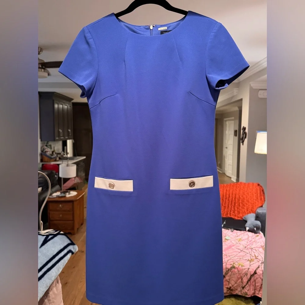 Tommy Hilfiger Blue Mini Dress with White Details - Picture 1 of 4